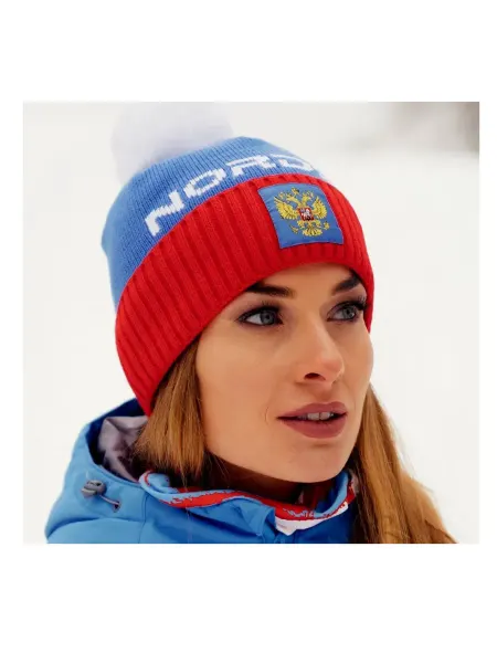 NORDSKI Спортивная шапка для лыж и бега FAN RUS