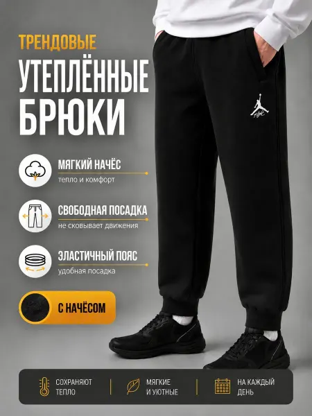 Стиляга Брюки спортивные утепленные