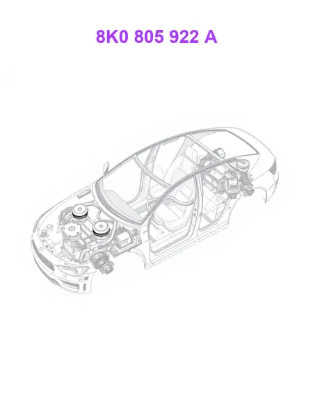 VAG 8K0805922A, Крепежный элемент