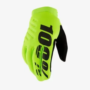 Мотоперчатки 100% Brisker Glove Fluo Yellow Black