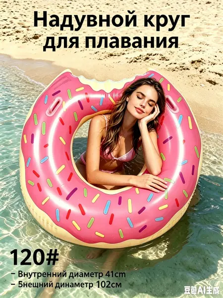 Круг для плавания пончик