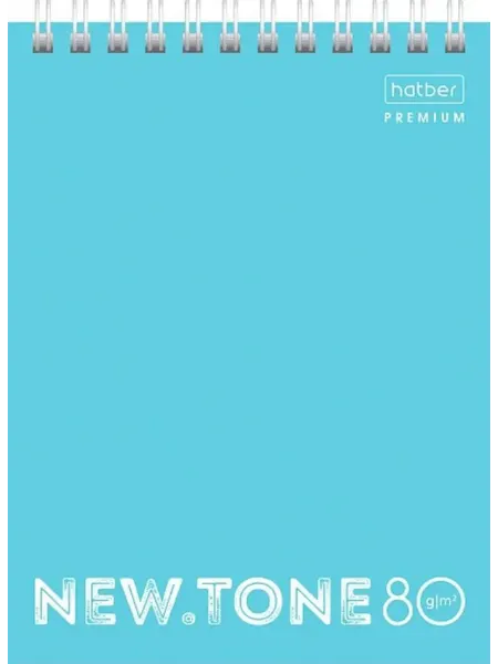 Hatber Блокнот А6 80л клетка гребень Premium NEWtone Pastel