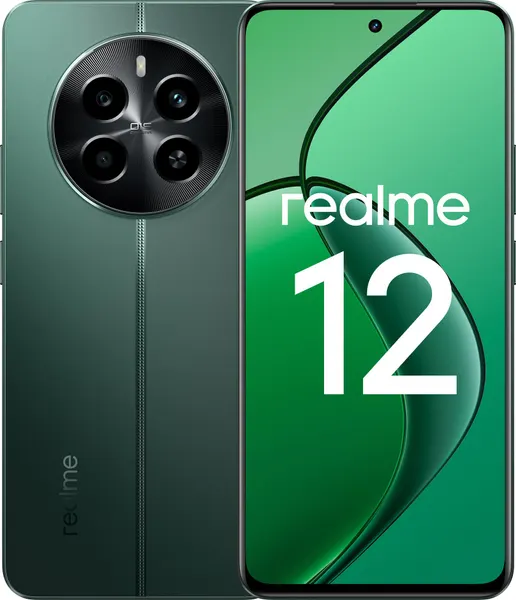 Смартфон realme 12 4G 8/512 ГБ RU, 2 nano SIM, зеленый малахит