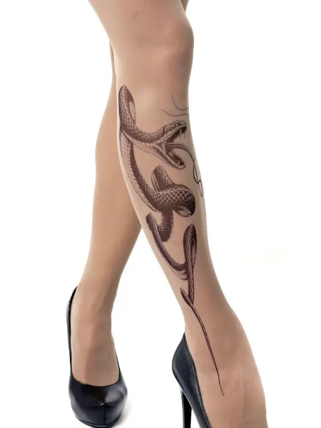 Stop Tattoo Колготки с рисунком змея