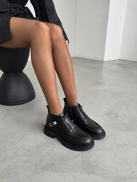 GOLD HEELS Ботинки весенние кожаные