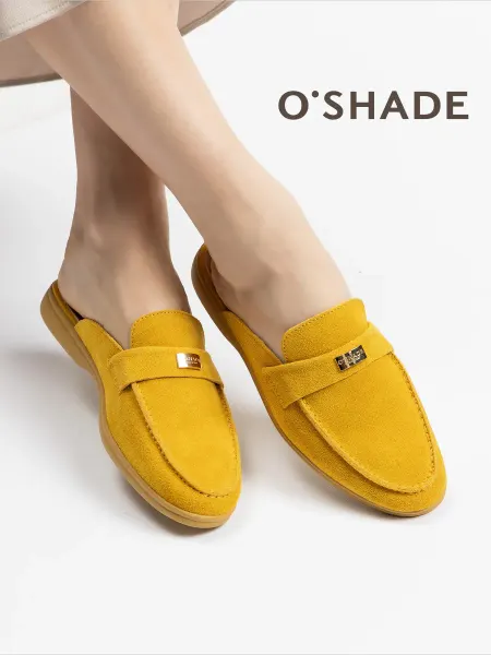 O`SHADE Сабо женские замшевые с закрытым носом