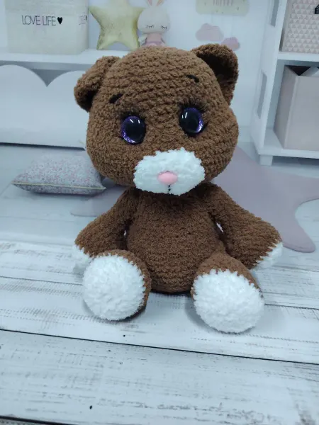 Вязаная игрушка Мишка