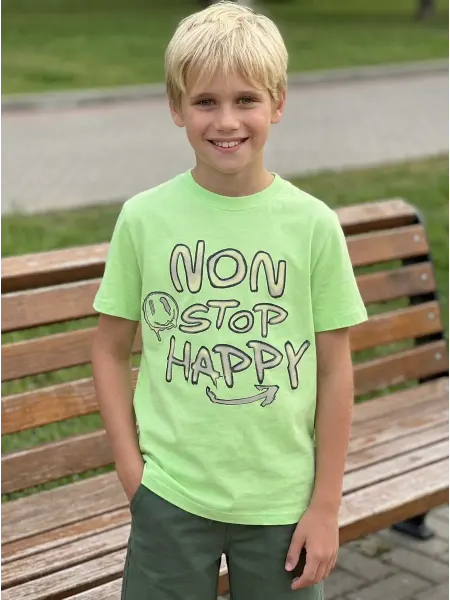 Coccodrillo Футболка с принтом Non stop happy
