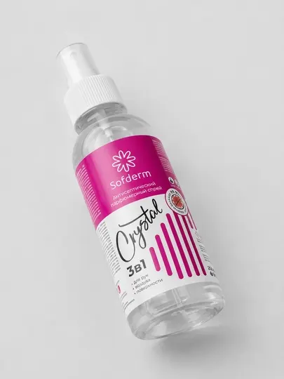Антисептический спрей Sofderm Crystal, для рук, воздуха и поверхностей - Дезинфицирующие средства
