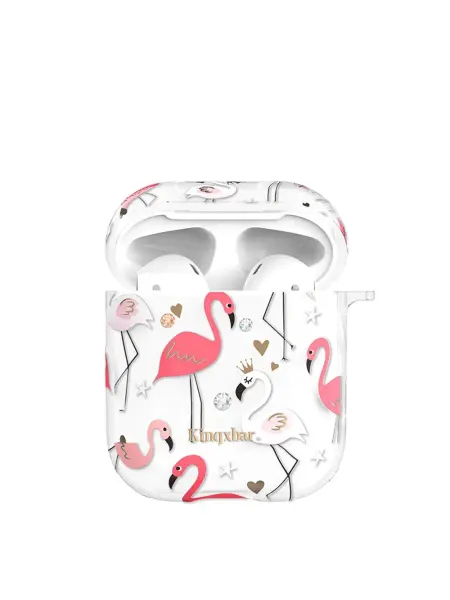 Чехол Kingxbar Flamingo для Apple Airpods Crown
