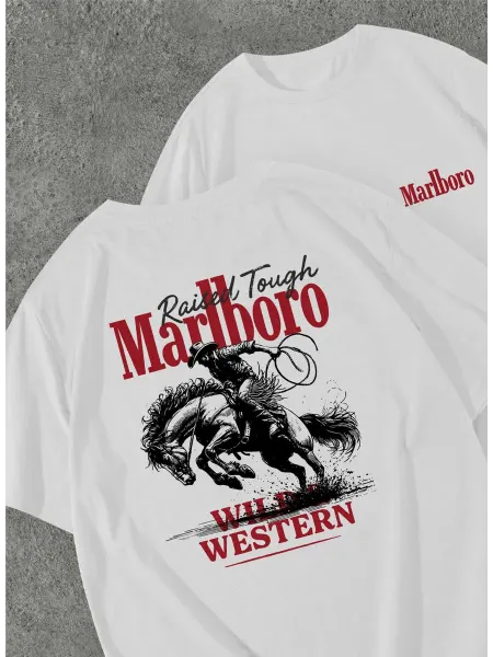 VOY Футболка оверсайз Marlboro Мальборо