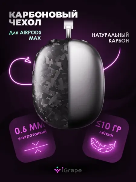 IGrape Карбоновый чехол для AirPods Max