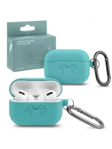 Защитный силиконовый чехол с карабином для AirPods Pro