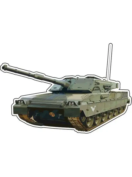 NakleikaShop Детская наклейка для мальчика Танк 15х10 см