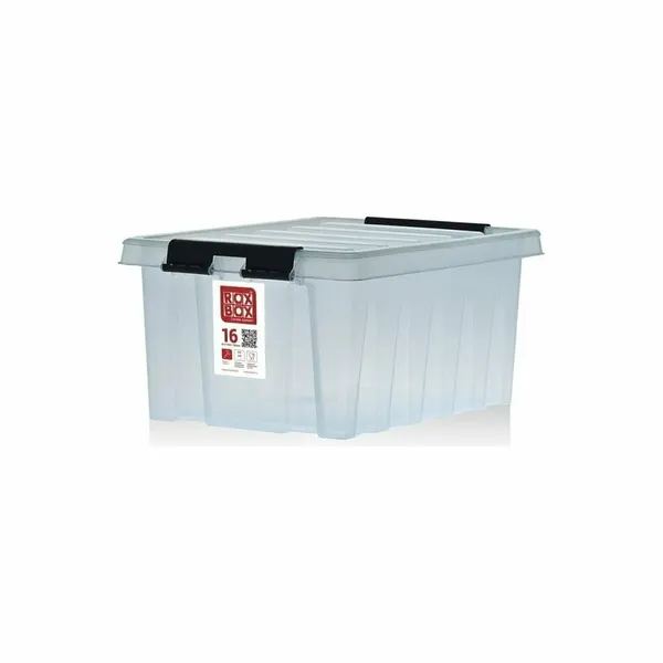 Контейнер с крышкой Rox Box 16 л, прозрачный M-016-00.07