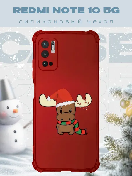 PRINTberries Новогодний чехол для телефона Redmi Note 10 5G олень