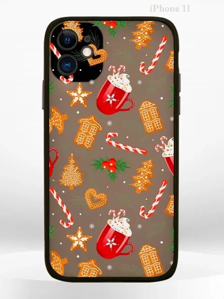 PRINTberries Чехол на iPHONE 11 с принтом новогодний collage