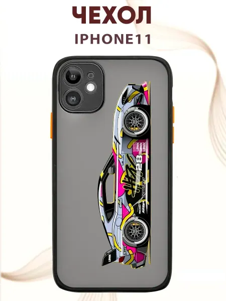 PRINTberries Чехол на IPHONE 11 с принтом машина LBWK