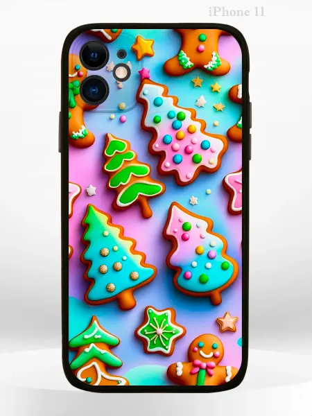 PRINTberries Чехол на iPHONE 11 с принтом новогодний spruce