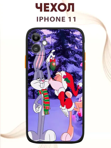 PRINTberries Чехол на IPHONE 11 с принтом багз банни