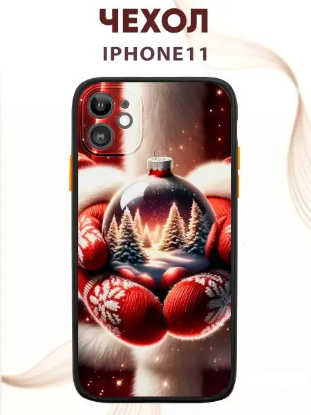 PRINTberries Чехол на IPHONE 11 с принтом санта клаус