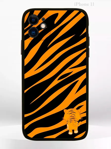 PRINTberries Чехол на iPHONE 11 с принтом тигровый