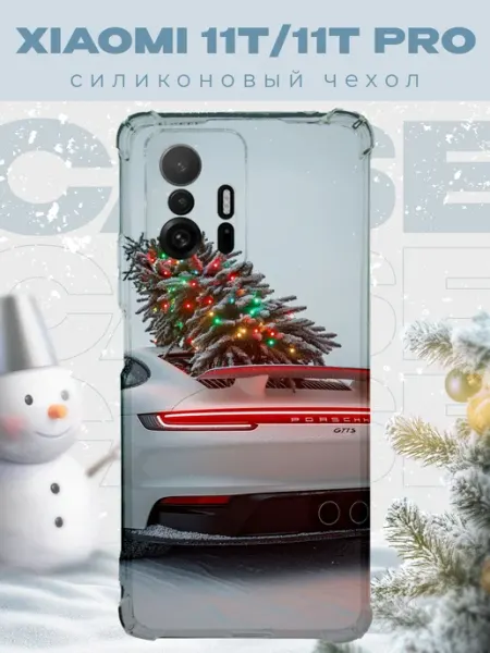 PRINTberries Новогодний чехол для телефона Xiaomi 11T 11T Pro порше