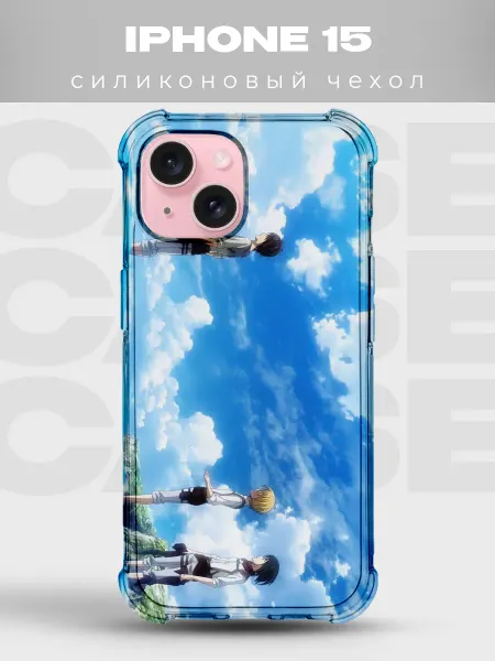 PRINTberries Чехол на iPhone 15 с принтом Атака титанов