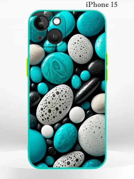 PRINTberries Чехол на iPHONE 15 с принтом морские камушки