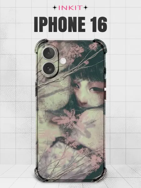 INKIT Чехол на iPhone 16 y2k аниме