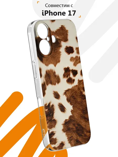 Мобилиус Чехол на iPhone 17 с принтом Cow