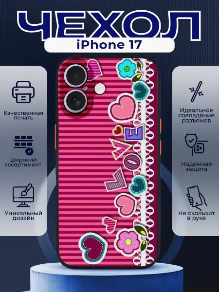 PRINTberries Чехол на IPHONE 17 с принтом открытка
