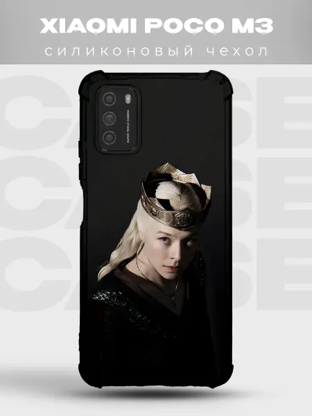 PRINTberries Чехол на Xiaomi Poco M3 Рейенира корона Дом дракона