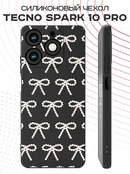 FACTORIA Чехол на Tecno Spark 10 Pro с принтом Бантики