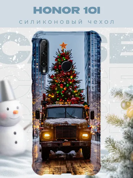 PRINTberries Новогодний чехол для телефона Honor 10i уаз