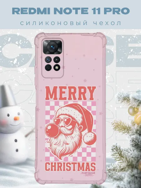 PRINTberries Новогодний чехол для телефона Redmi Note 11 Pro рождество