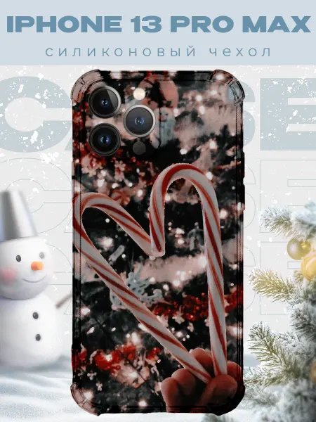 PRINTberries Новогодний чехол для телефона iPhone 13 Pro Max рождество