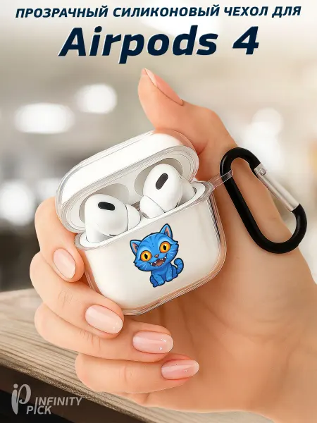 Infinity pick Чехол на AirPods 4 с принтом Huntrix Котик