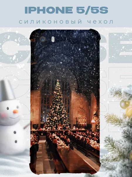 PRINTberries Новогодний чехол для телефона iPhone 5 5S гари потер