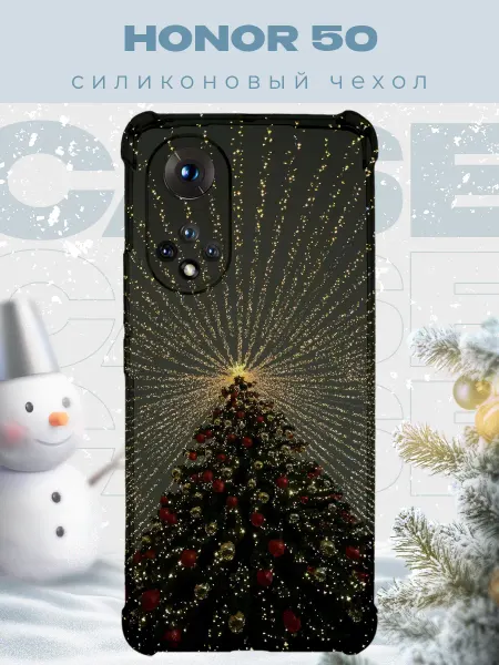 PRINTberries Новогодний чехол для телефона Honor 50 елка