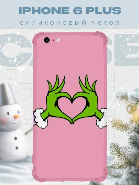 PRINTberries Новогодний чехол для телефона iPhone 6 Plus гринч
