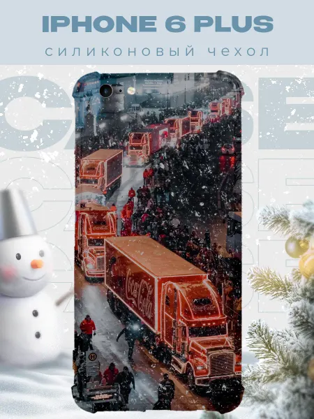 PRINTberries Новогодний чехол для телефона iPhone 6 Plus кока кола