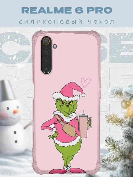 PRINTberries Новогодний чехол для телефона Realme 6 Pro гринч