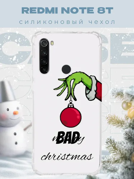 PRINTberries Новогодний чехол для телефона Redmi Note 8T гринч