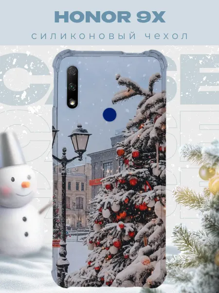 PRINTberries Новогодний чехол для телефона Honor 9X елка