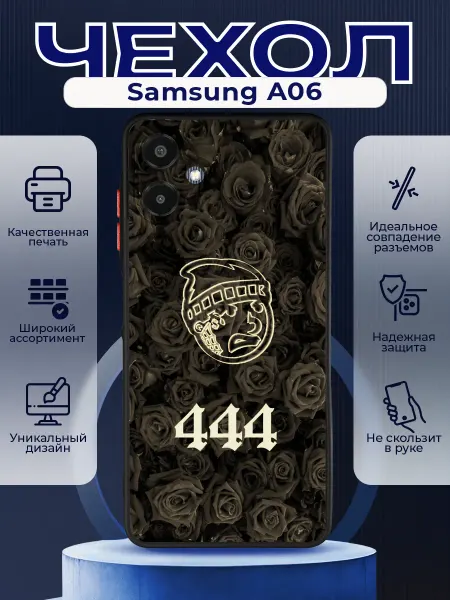 PRINTberries Матовый чехол на SAMSUNG A06 розы