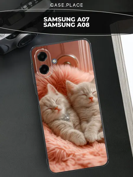 Samsung Чехол на A07 A08 с котиками