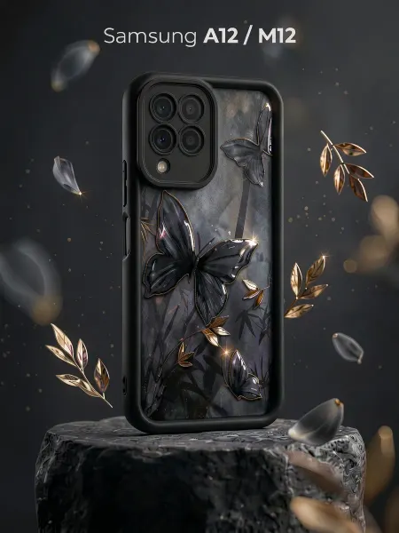 ЧЕХОЛБЕРИ Чехол с высокими бортами на Samsung A12, Samsung M12