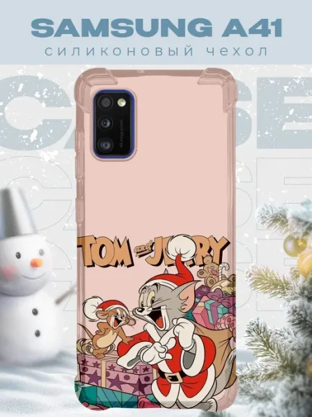 PRINTberries Новогодний чехол для телефона Samsung A41 том и джери