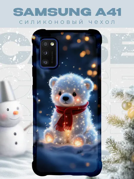 PRINTberries Новогодний чехол для телефона Samsung A41 мишка